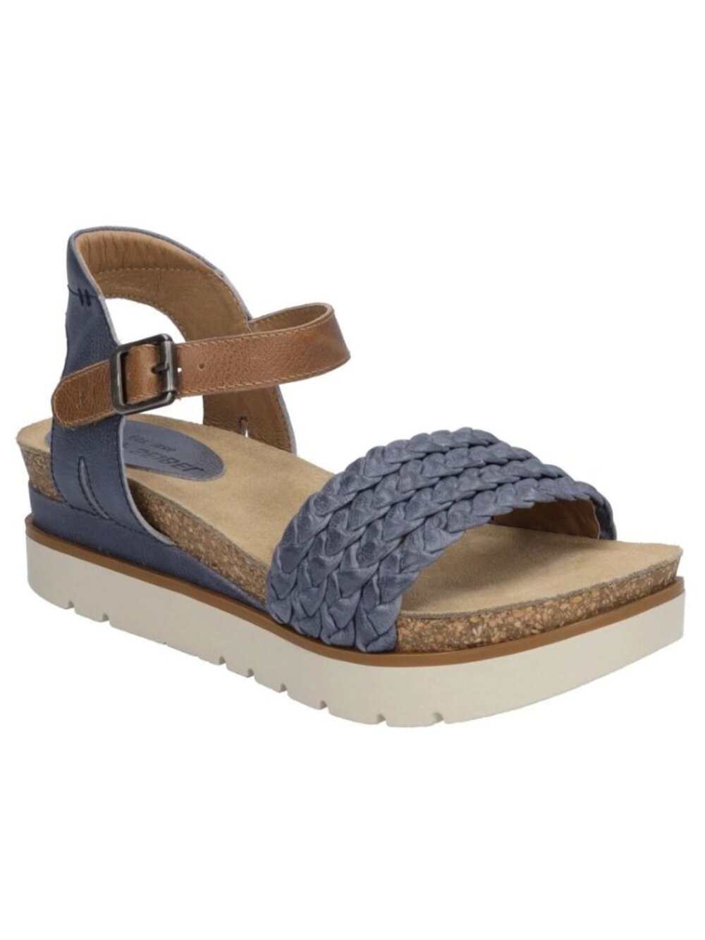 Josef Seibel Women's Clea 16 Platform Comfort Sandals, Jeans Combo Size 36 - Picture 2 of 15